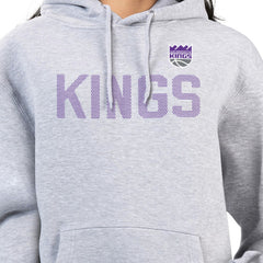 Heather Gray Sacramento Kings G-III 4Her by Carl Banks Women's Dot Print Pullover Hoodie | NBA