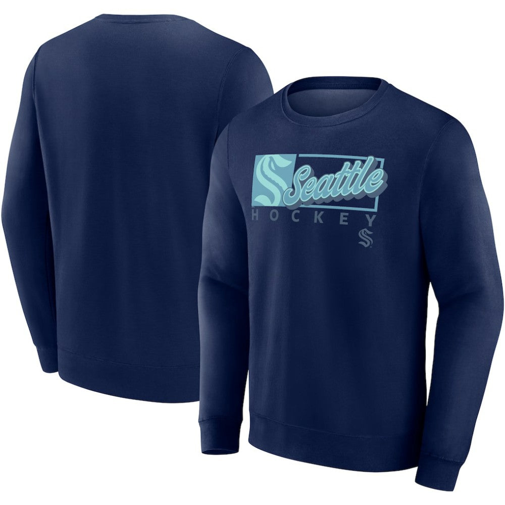 Seattle Kraken Fanatics Focus Fleece Pullover Sweatshirt -  NHL Sweatshirts