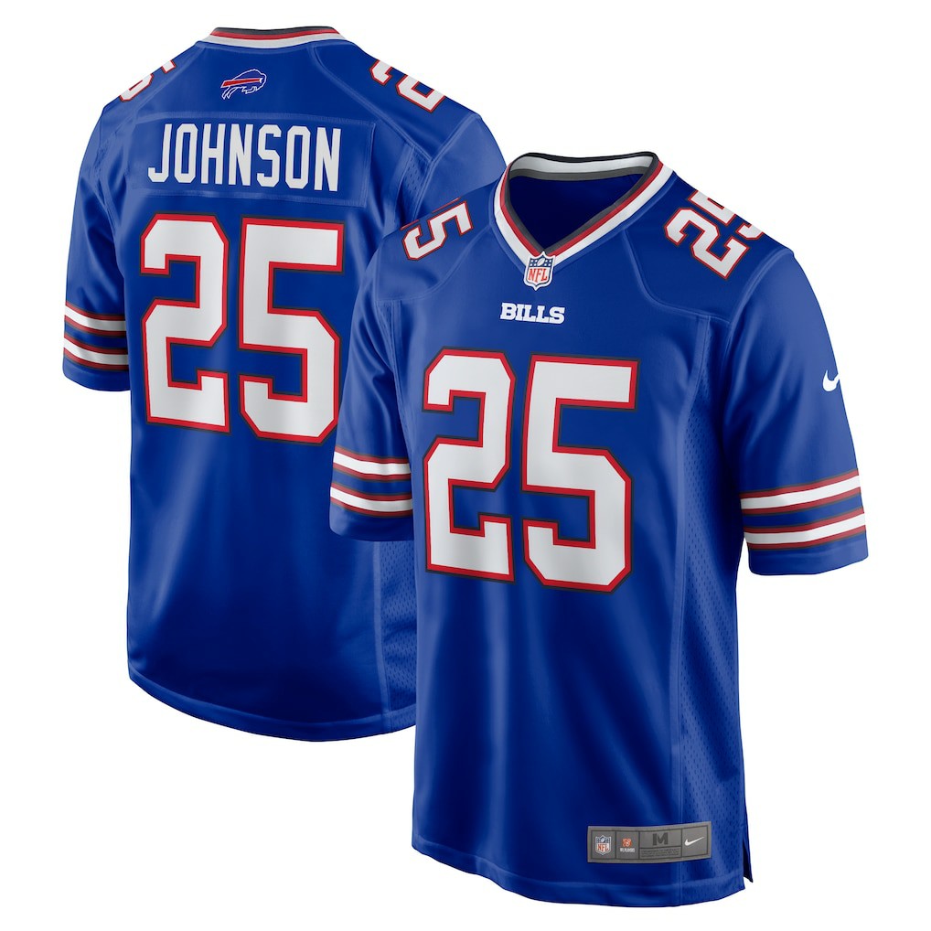 Buffalo Bills Ty Johnson  Team Game Jersey | NFL Sale