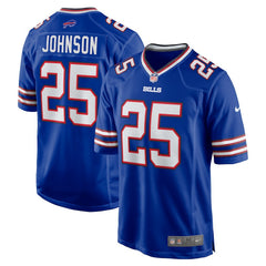 Buffalo Bills Ty Johnson  Team Game Jersey | NFL Sale