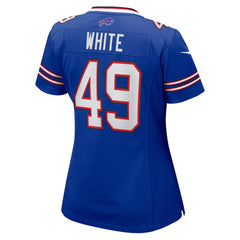 Buffalo Bills DaShaun White  Women's Team Game Jersey | NFL Discount