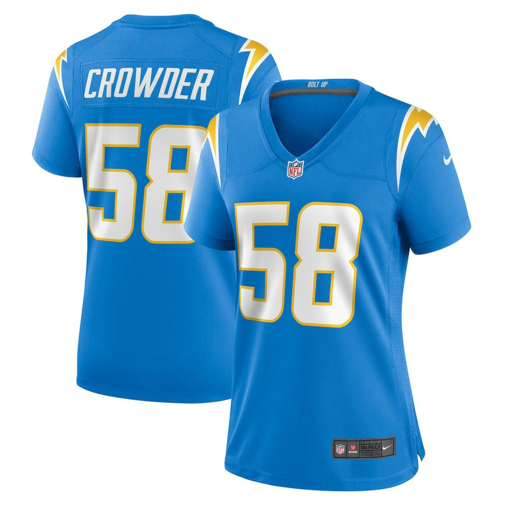 Los Angeles Chargers Tae Crowder  Women's Team Game Jersey | NFL Sale