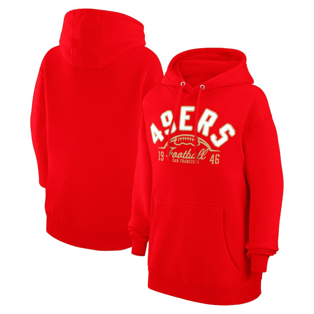 San Francisco 49ers Starter Unisex Half Ball Team Fleece Pullover Hoodie | NFL On sale