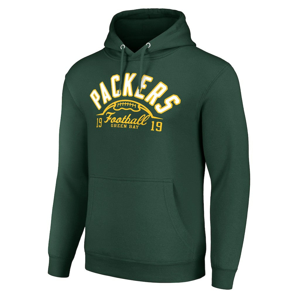 Green Bay Packers Starter Unisex Half Ball Team Fleece Pullover Hoodie | NFL Discount