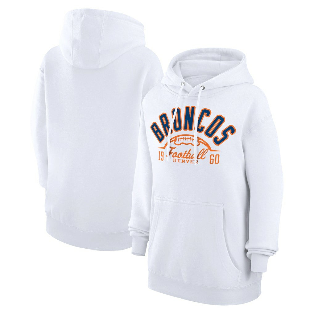 Denver Broncos Starter Unisex Half Ball Team Fleece Pullover Hoodie | NFL Near me