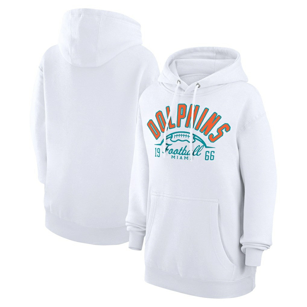 Miami Dolphins Starter Unisex Half Ball Team Fleece Pullover Hoodie | NFL Discount
