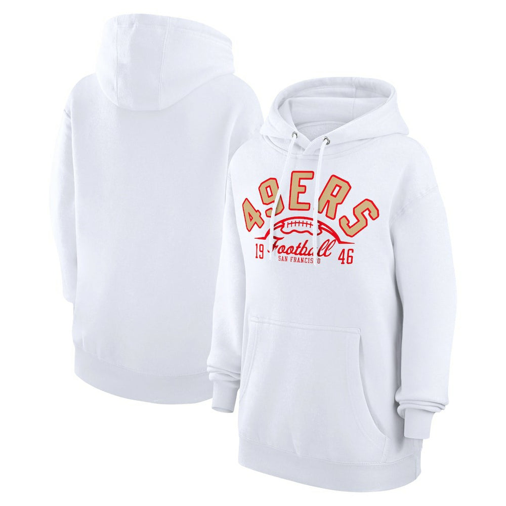 San Francisco 49ers Starter Unisex Half Ball Team Fleece Pullover Hoodie | NFL Hot