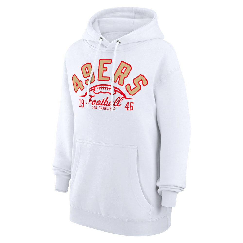 San Francisco 49ers Starter Unisex Half Ball Team Fleece Pullover Hoodie | NFL Hot