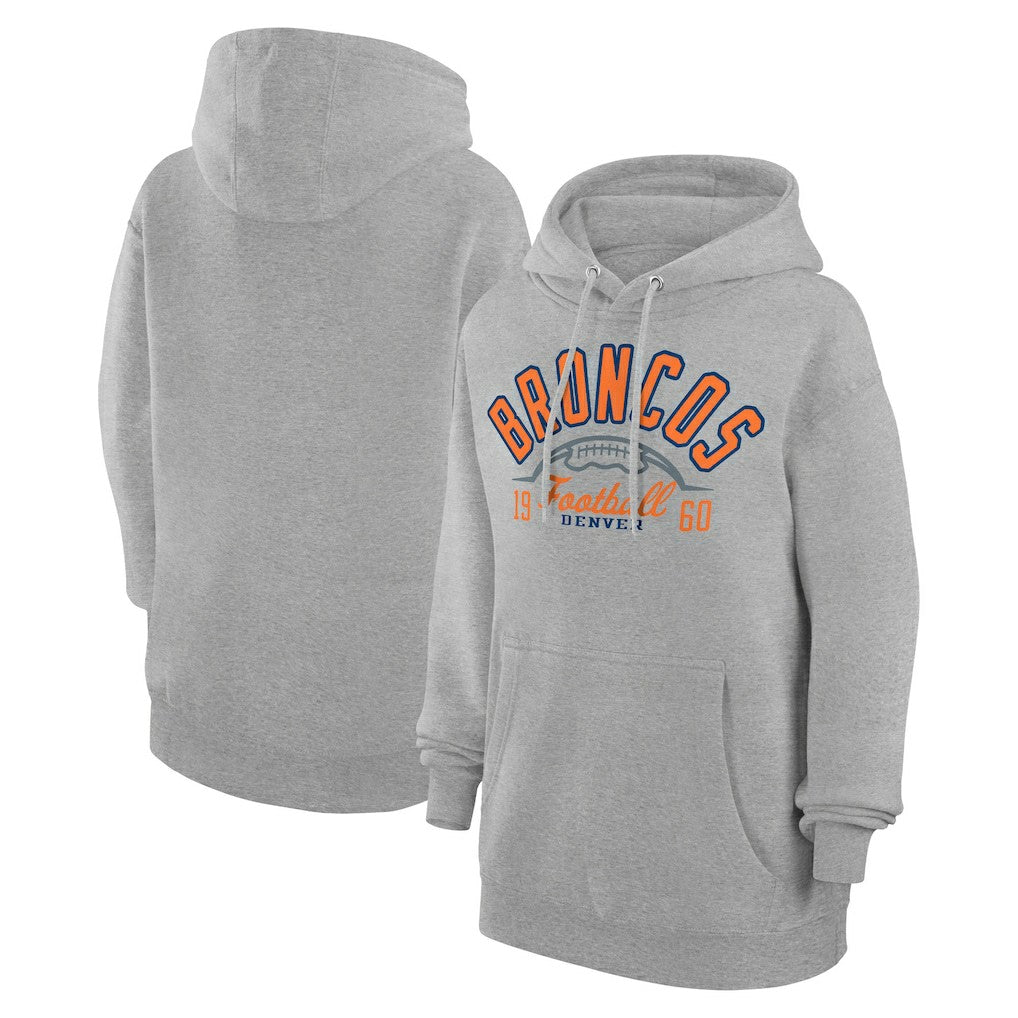 Denver Broncos Starter Unisex Half Ball Team Fleece Pullover Hoodie | NFL Discount