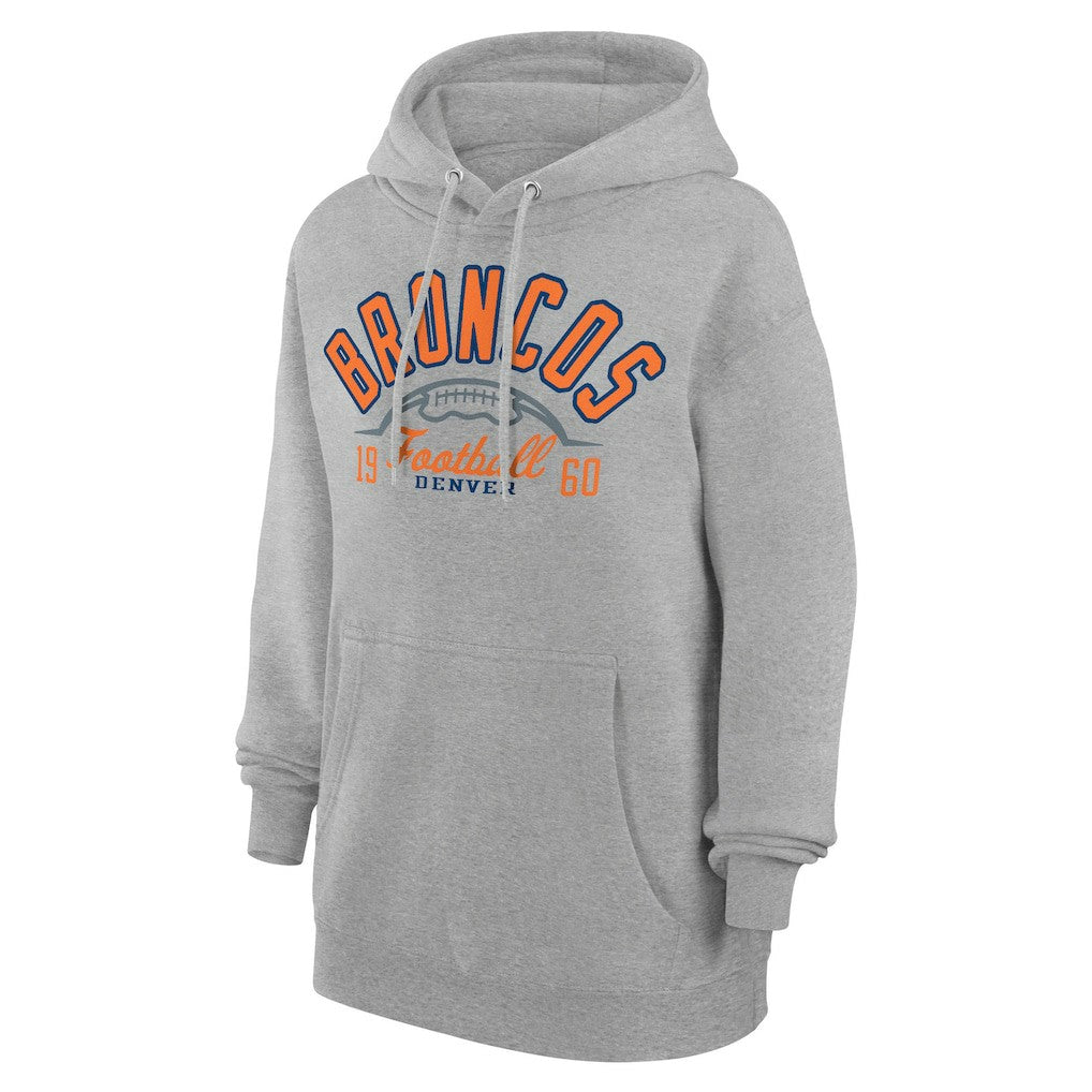 Denver Broncos Starter Unisex Half Ball Team Fleece Pullover Hoodie | NFL Discount