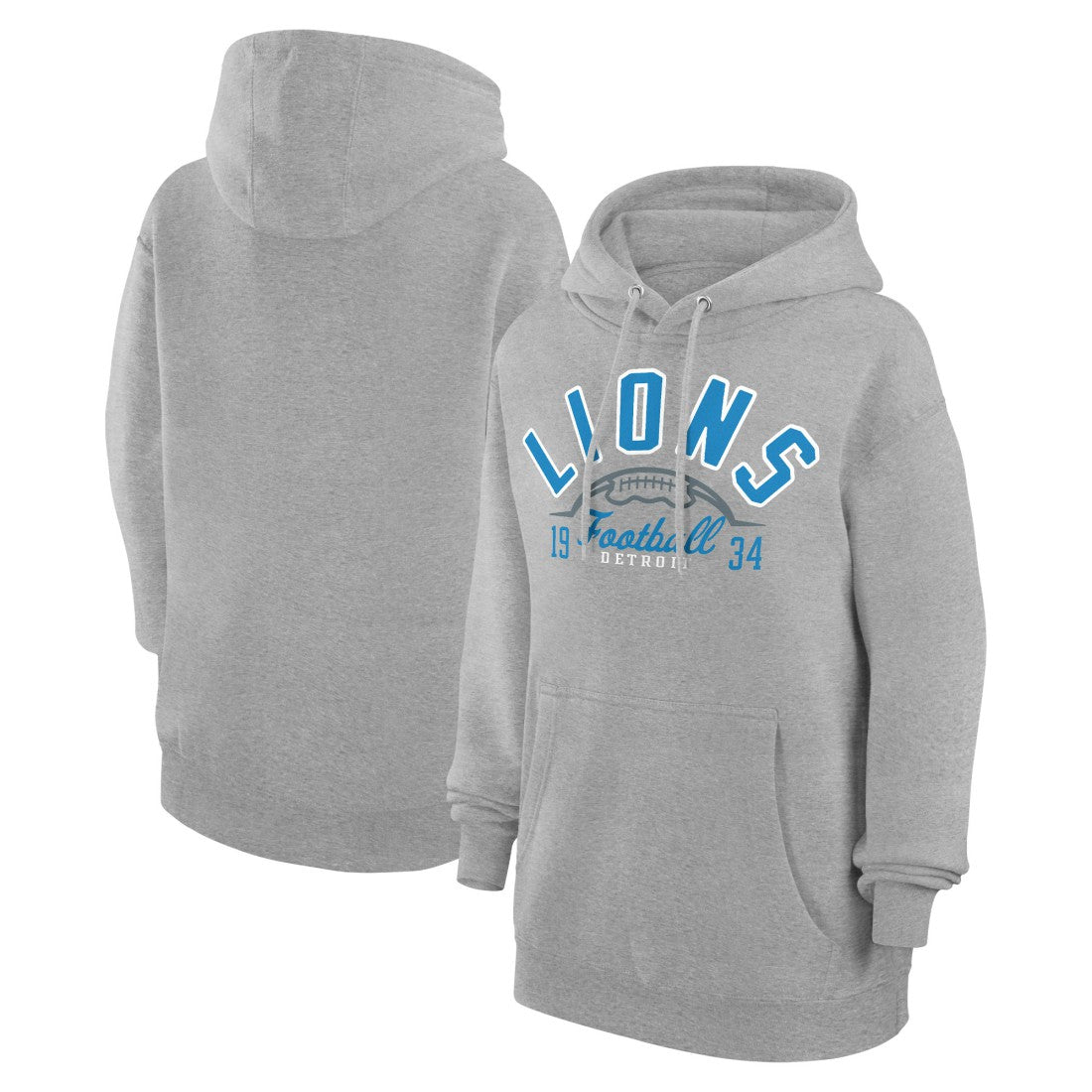 Detroit Lions Starter Unisex Half Ball Team Fleece Pullover Hoodie | NFL Online