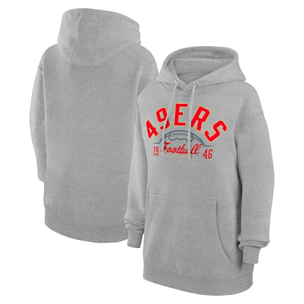 San Francisco 49ers Starter Unisex Half Ball Team Fleece Pullover Hoodie | NFL New