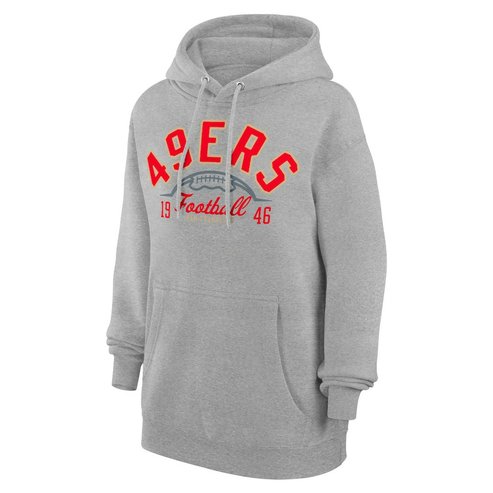 San Francisco 49ers Starter Unisex Half Ball Team Fleece Pullover Hoodie | NFL New