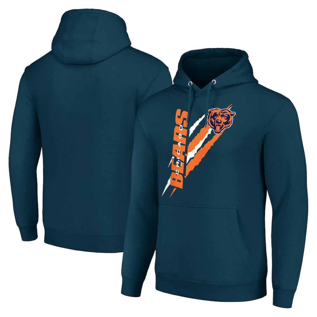 Chicago Bears Starter Unisex Color Scratch Fleece Pullover Hoodie | NFL Sale