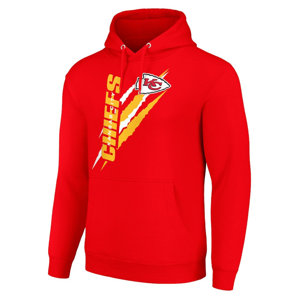 Kansas City Chiefs Starter Unisex Color Scratch Fleece Pullover Hoodie | NFL Outlet