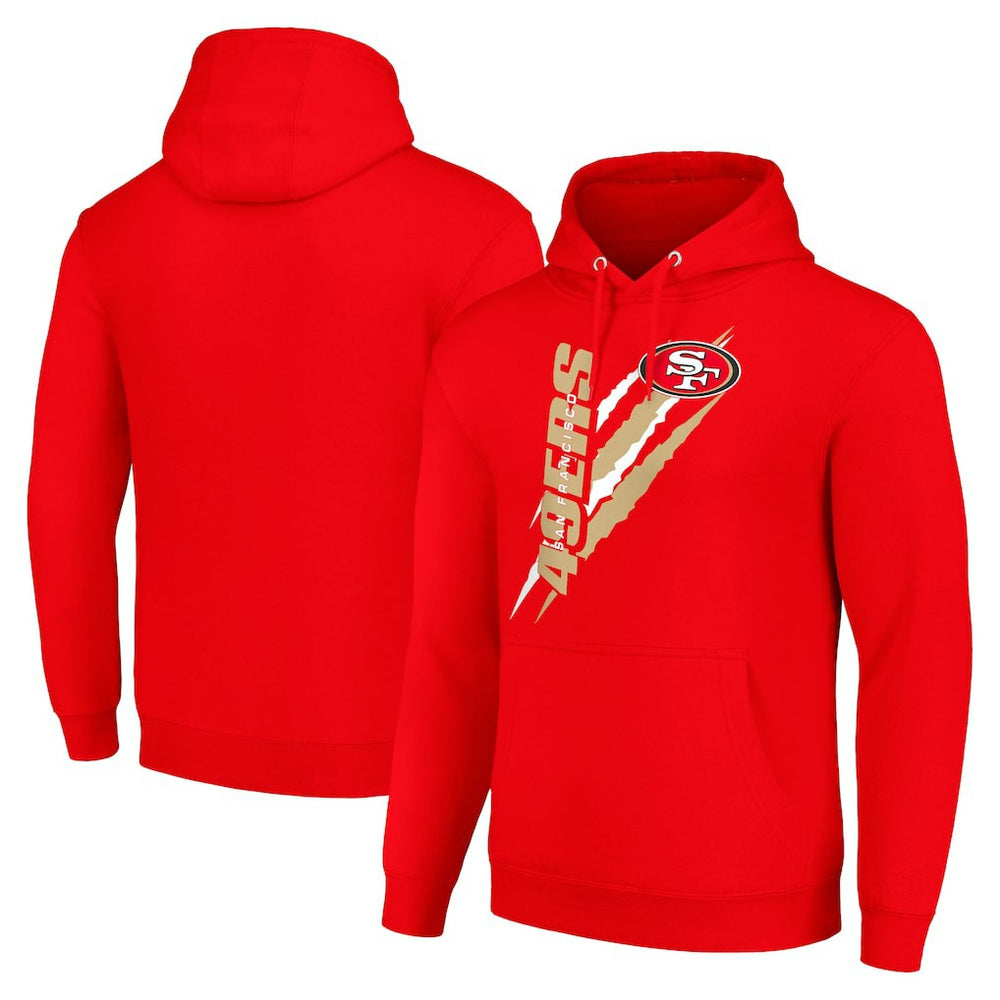San Francisco 49ers Starter Unisex Color Scratch Fleece Pullover Hoodie | NFL On sale