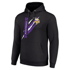 Minnesota Vikings Starter Unisex Color Scratch Fleece Pullover Hoodie | NFL Hot