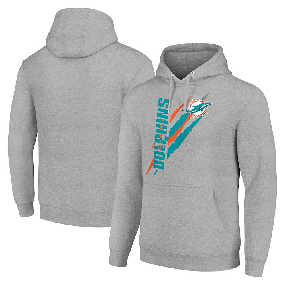 Miami Dolphins Starter Unisex Color Scratch Fleece Pullover Hoodie | NFL Hot