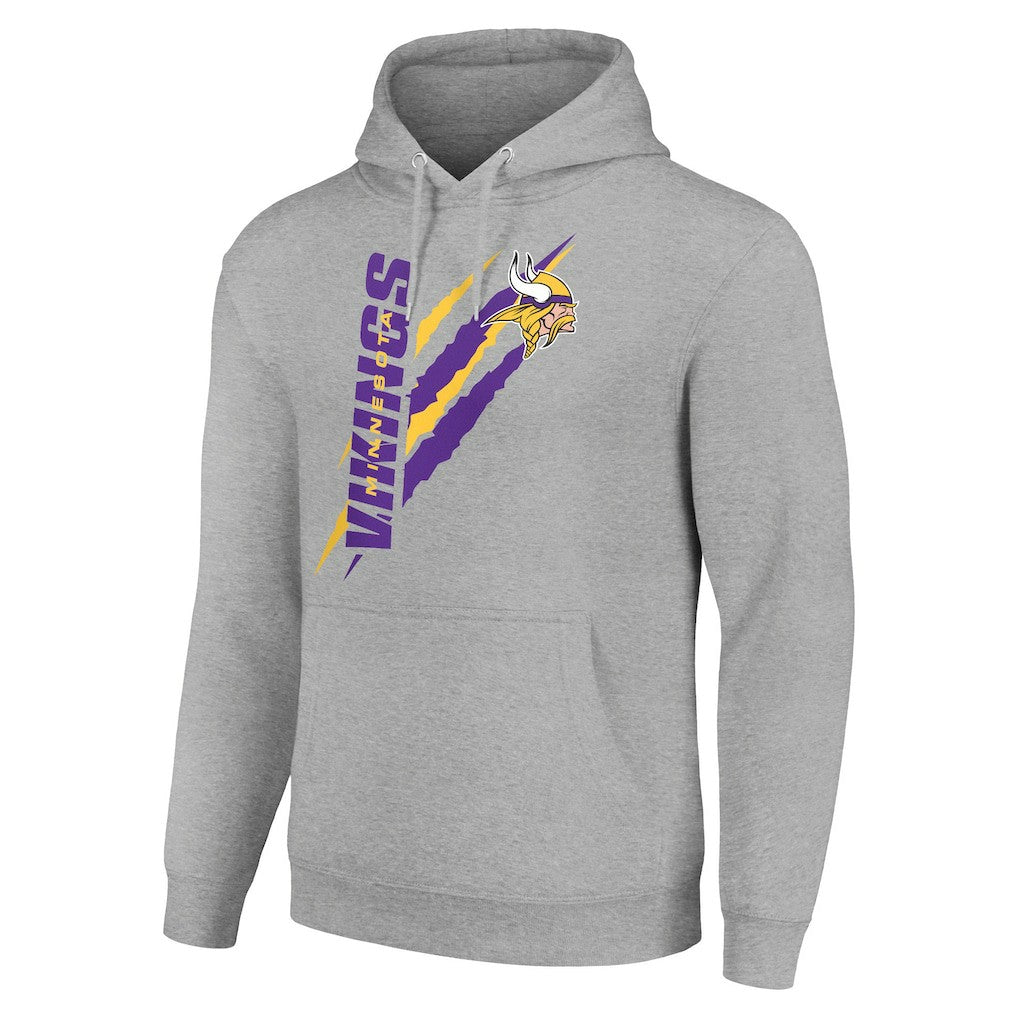 Minnesota Vikings Starter Unisex Color Scratch Fleece Pullover Hoodie | NFL Hot