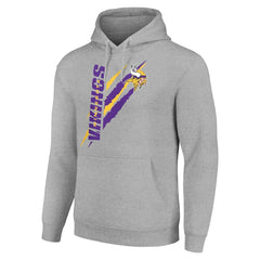 Minnesota Vikings Starter Unisex Color Scratch Fleece Pullover Hoodie | NFL Hot