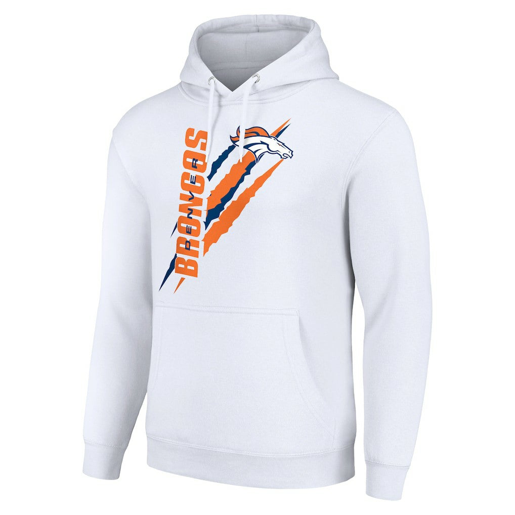 Denver Broncos Starter Unisex Color Scratch Fleece Pullover Hoodie | NFL New