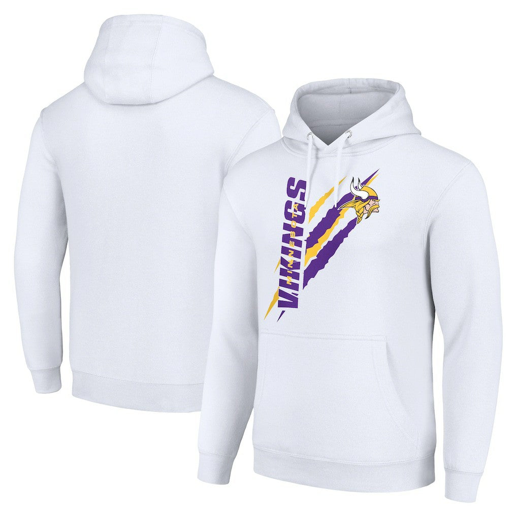 Minnesota Vikings Starter Unisex Color Scratch Fleece Pullover Hoodie | NFL US