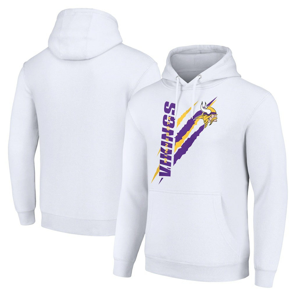 Minnesota Vikings Starter Unisex Color Scratch Fleece Pullover Hoodie | NFL US