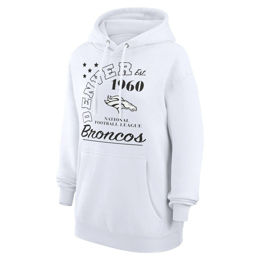 Denver Broncos Starter Unisex Arch Team Fleece Pullover Hoodie | NFL Hot