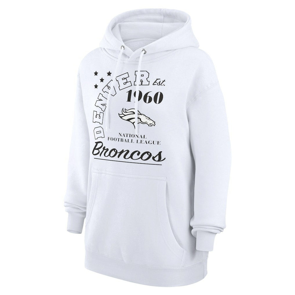 Denver Broncos Starter Unisex Arch Team Fleece Pullover Hoodie | NFL Hot