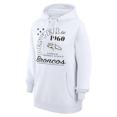 Denver Broncos Starter Unisex Arch Team Fleece Pullover Hoodie | NFL Hot