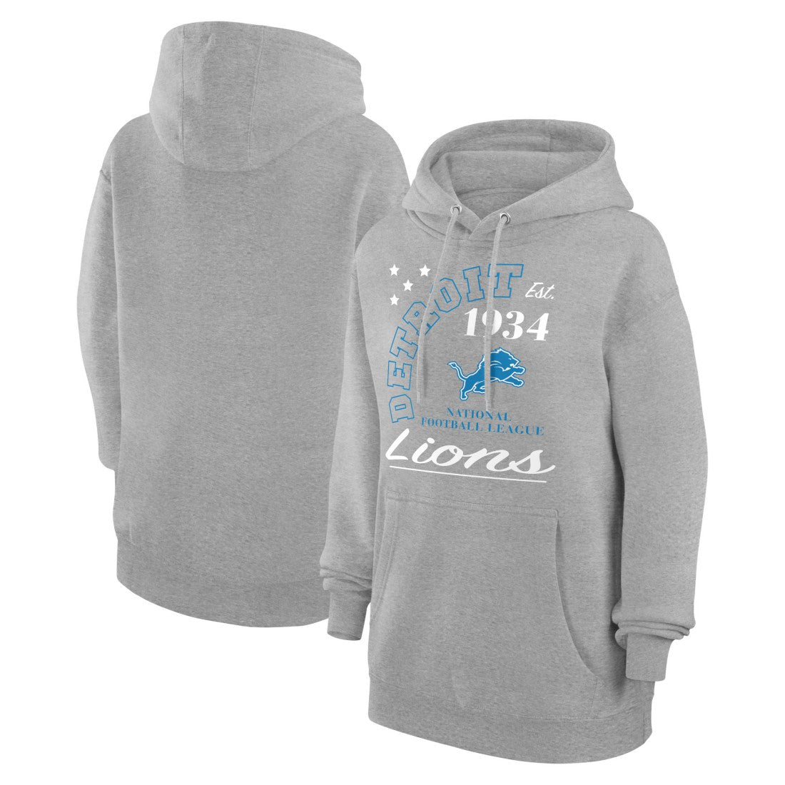 Detroit Lions Starter Unisex Arch Team Fleece Pullover Hoodie | NFL Discount