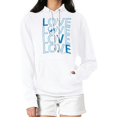 Detroit Lions G-III 4Her by Carl Banks Women's Love Graphic Pullover Hoodie | NFL New
