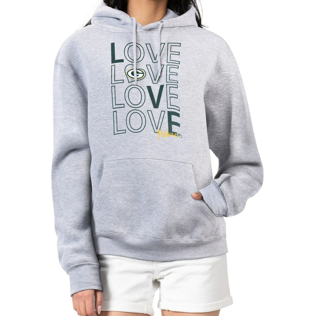 Green Bay Packers G-III 4Her by Carl Banks Women's Love Graphic Pullover Hoodie | NFL Hot
