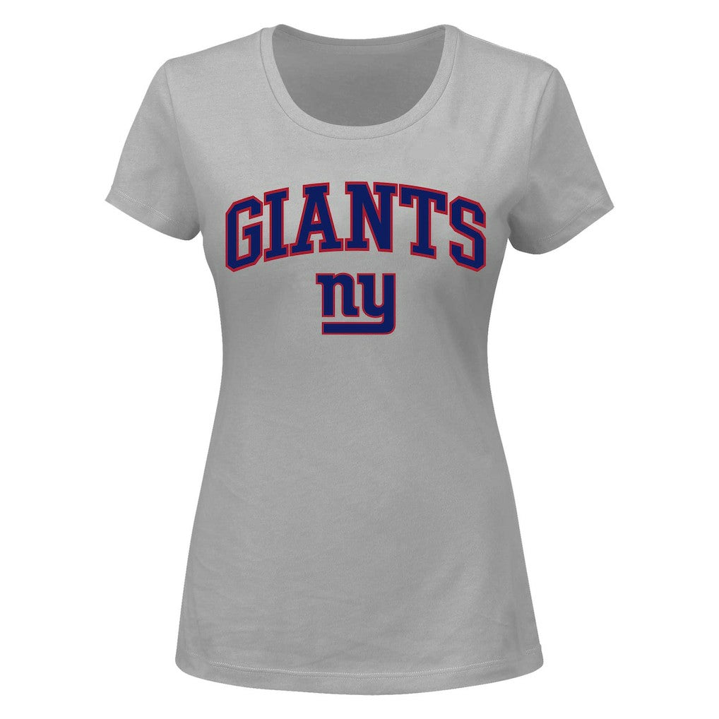 New York Giants Women's Plus Size Arch Over Logo T-Shirt | NFL Discount