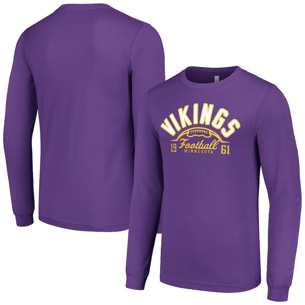 Minnesota Vikings Starter Half Ball Team Long Sleeve T-Shirt | NFL Discount