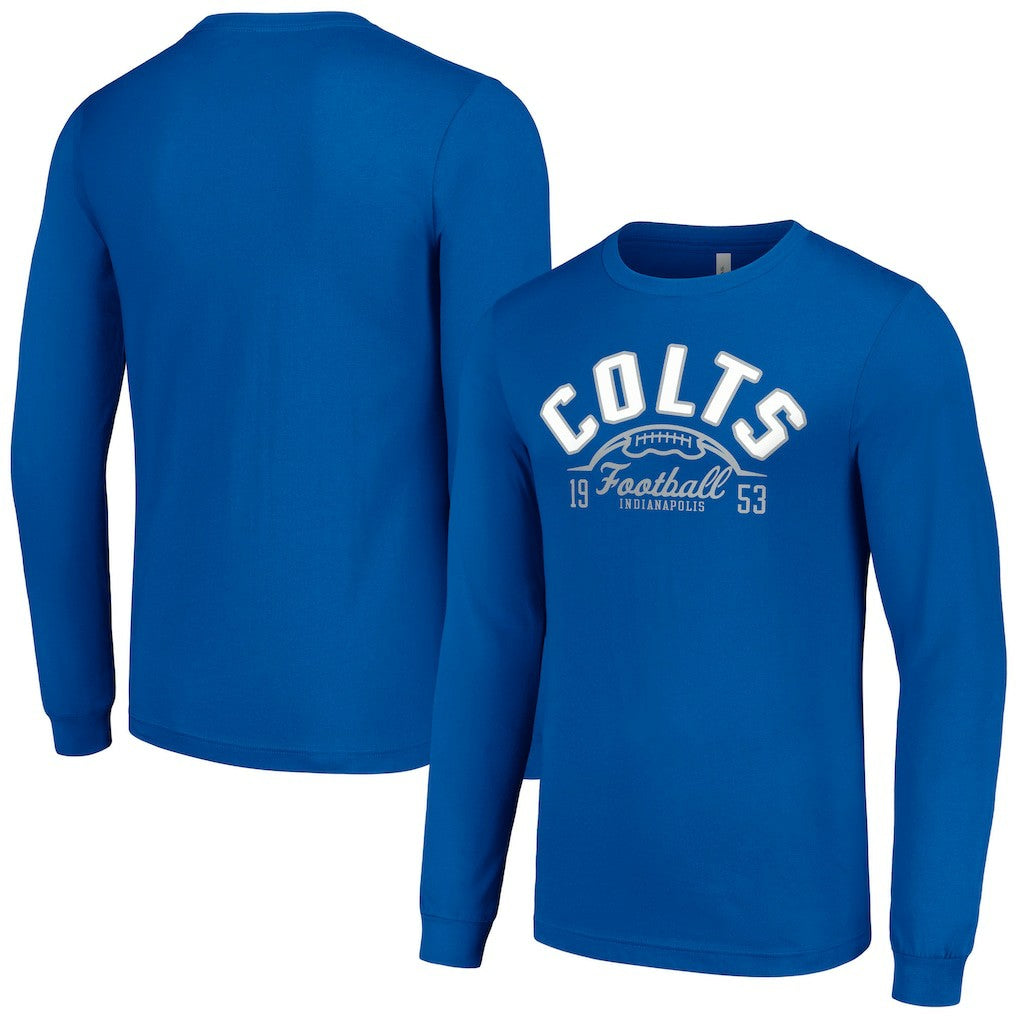 Indianapolis Colts Starter Half Ball Team Long Sleeve T-Shirt | NFL Hot