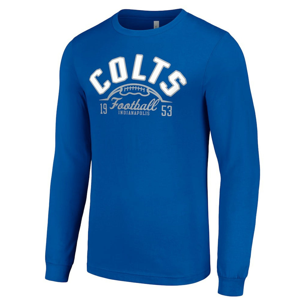Indianapolis Colts Starter Half Ball Team Long Sleeve T-Shirt | NFL Hot
