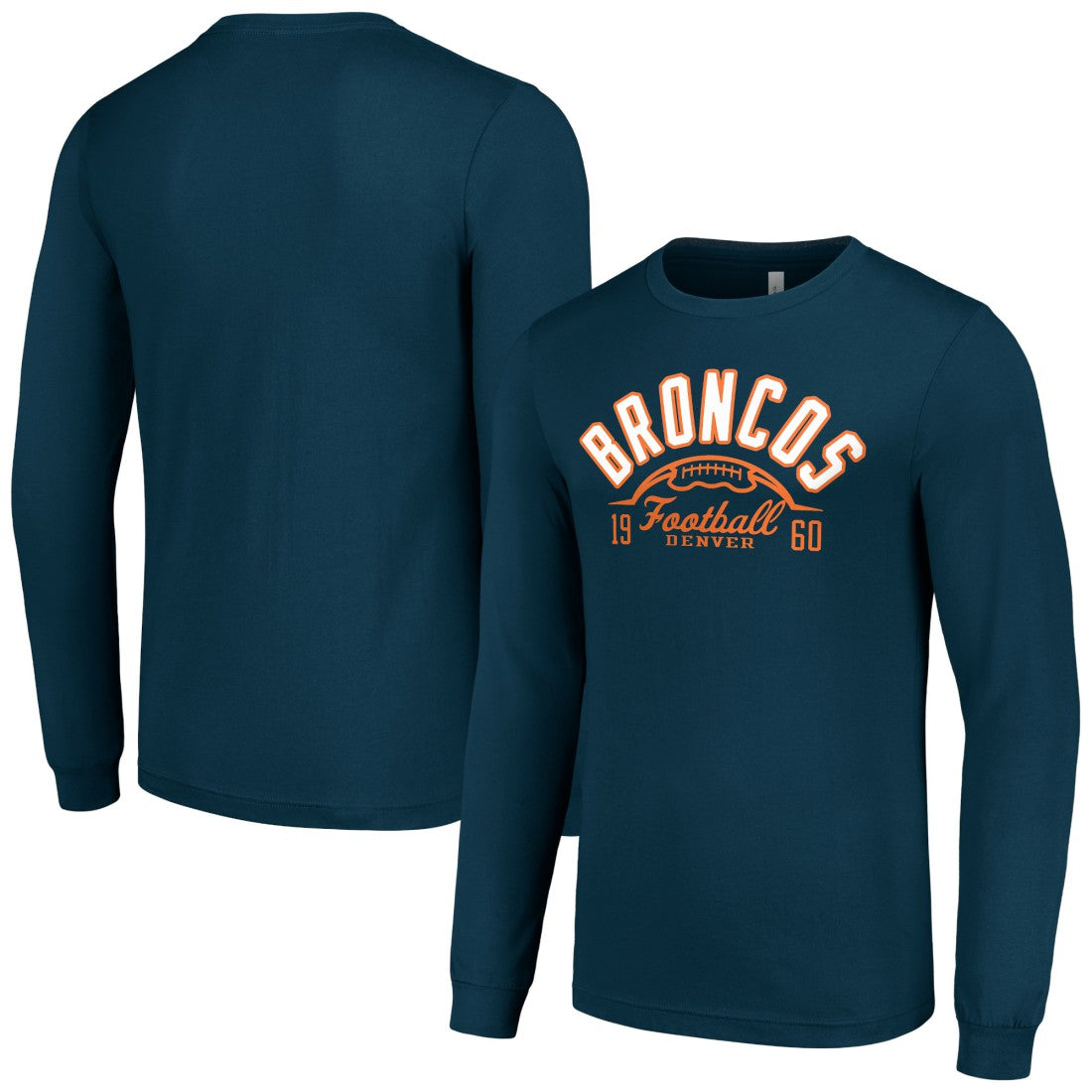 Denver Broncos Starter Half Ball Team Long Sleeve T-Shirt | NFL Sale