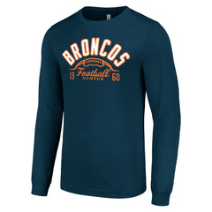 Denver Broncos Starter Half Ball Team Long Sleeve T-Shirt | NFL Sale