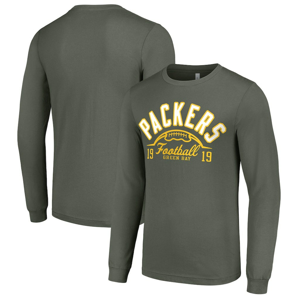 Green Bay Packers Starter Half Ball Team Long Sleeve T-Shirt | NFL Hot