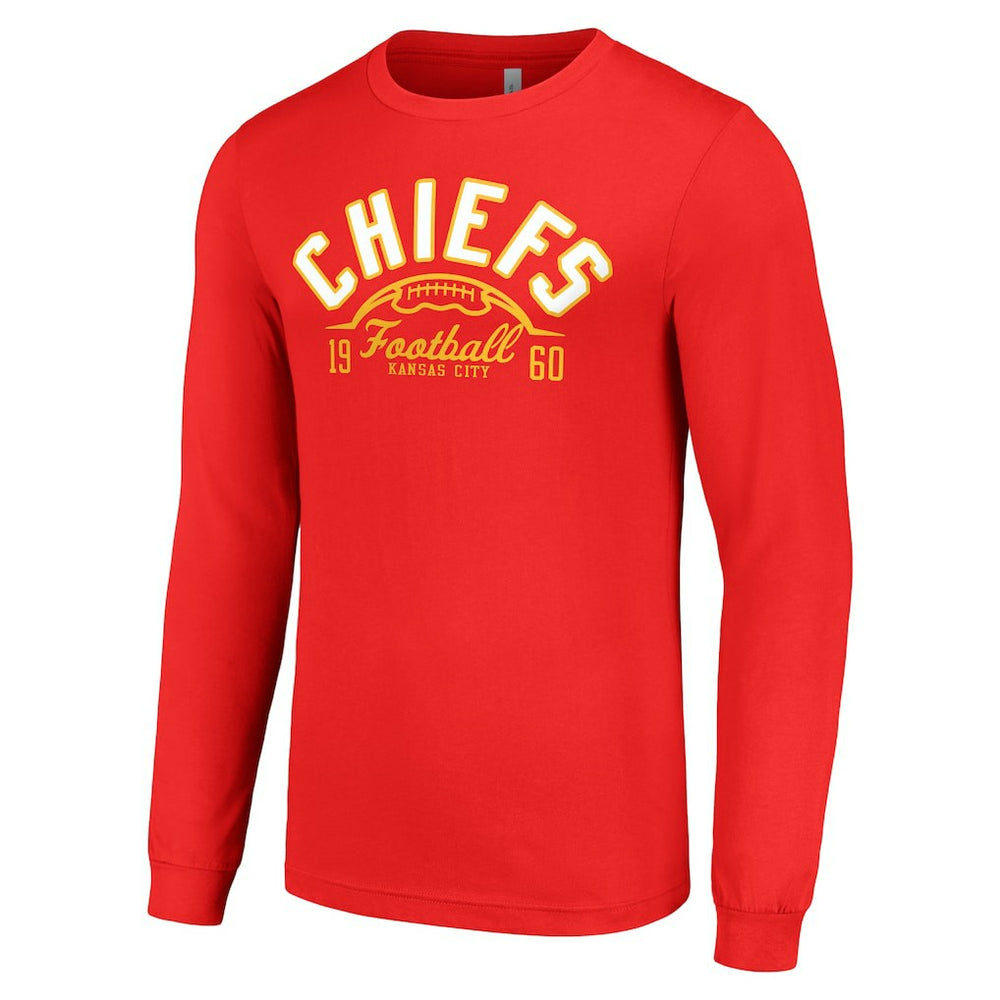 Kansas City Chiefs Starter Half Ball Team Long Sleeve T-Shirt | NFL Discount