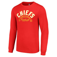 Kansas City Chiefs Starter Half Ball Team Long Sleeve T-Shirt | NFL Discount