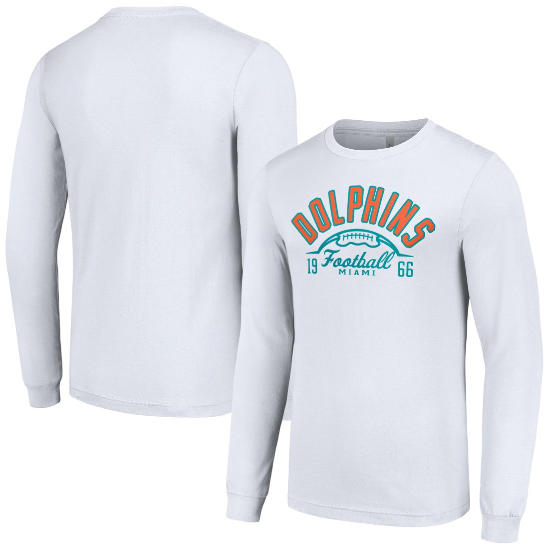 Miami Dolphins Starter Half Ball Team Long Sleeve T-Shirt | NFL US