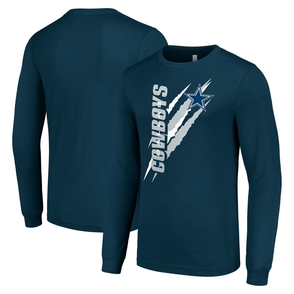 Dallas Cowboys Starter Color Scratch Long Sleeve T-Shirt | NFL Discount