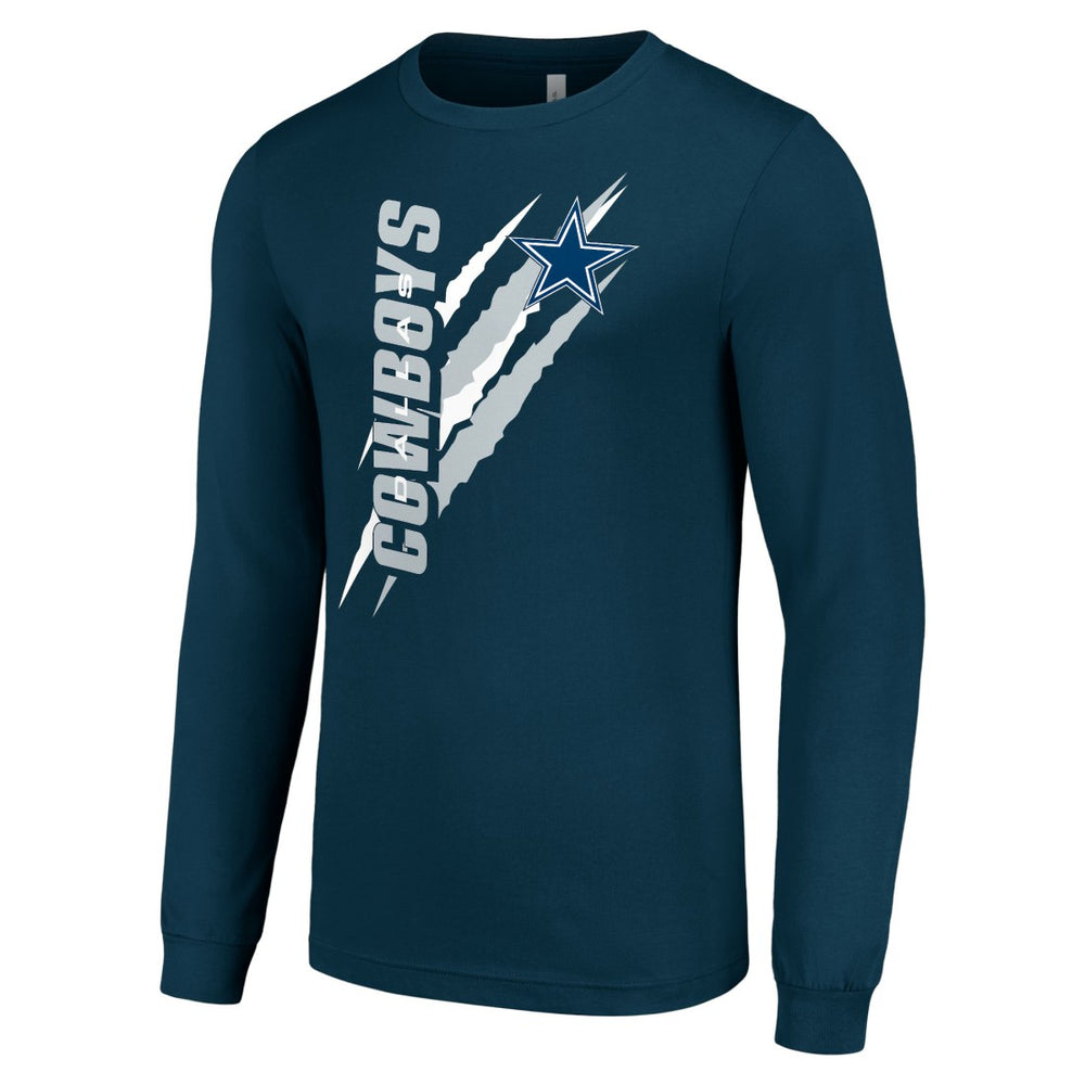 Dallas Cowboys Starter Color Scratch Long Sleeve T-Shirt | NFL Discount
