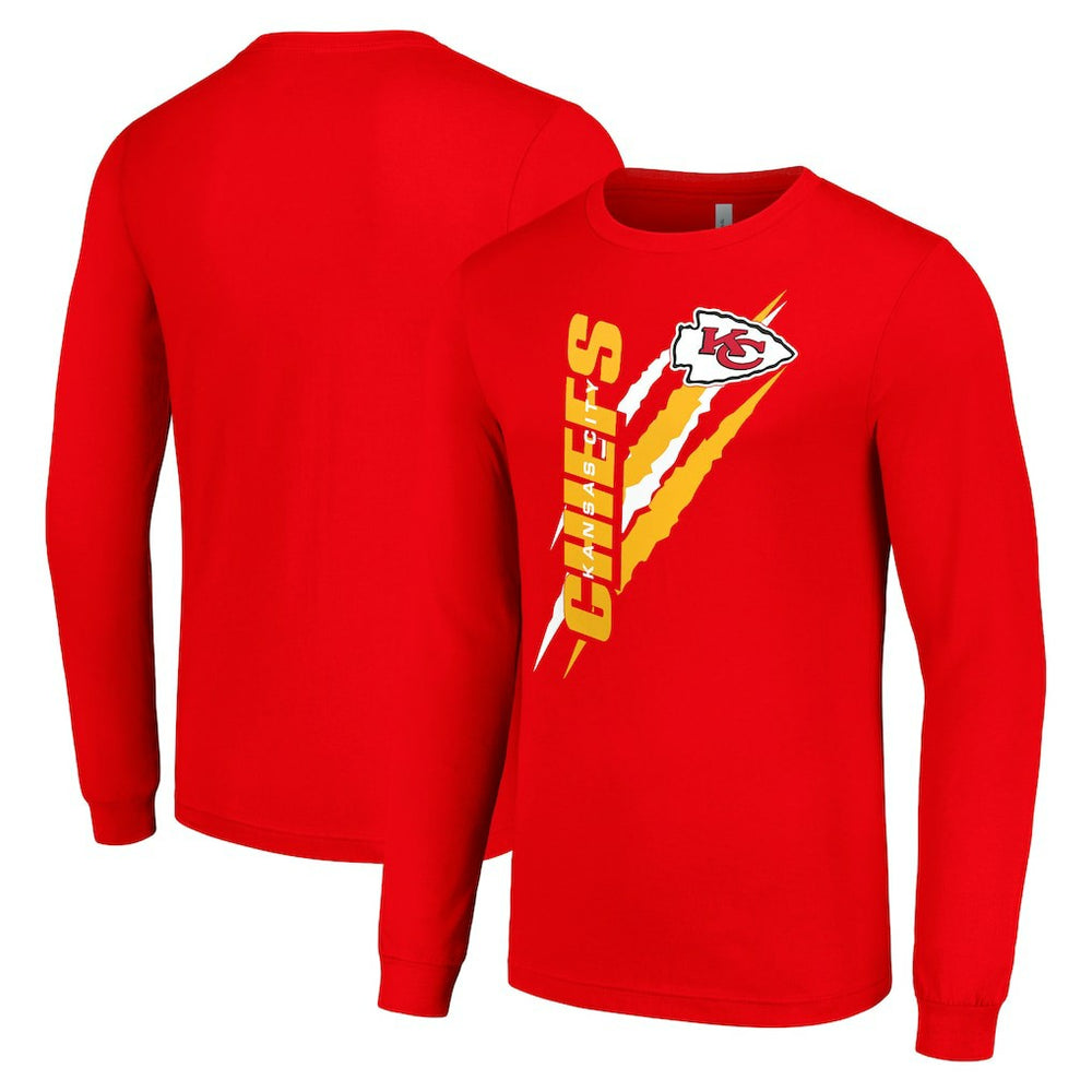 Kansas City Chiefs Starter Color Scratch Long Sleeve T-Shirt | NFL On sale
