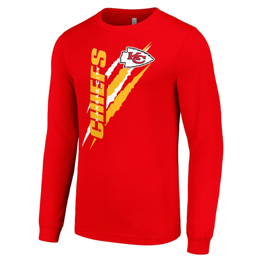 Kansas City Chiefs Starter Color Scratch Long Sleeve T-Shirt | NFL On sale