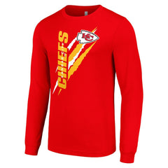 Kansas City Chiefs Starter Color Scratch Long Sleeve T-Shirt | NFL On sale