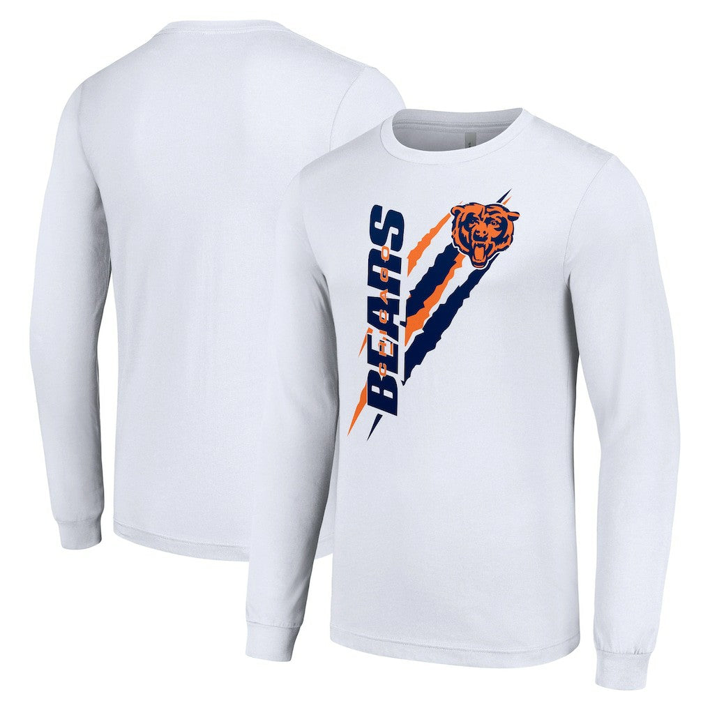 Chicago Bears Starter Color Scratch Long Sleeve T-Shirt | NFL Discount