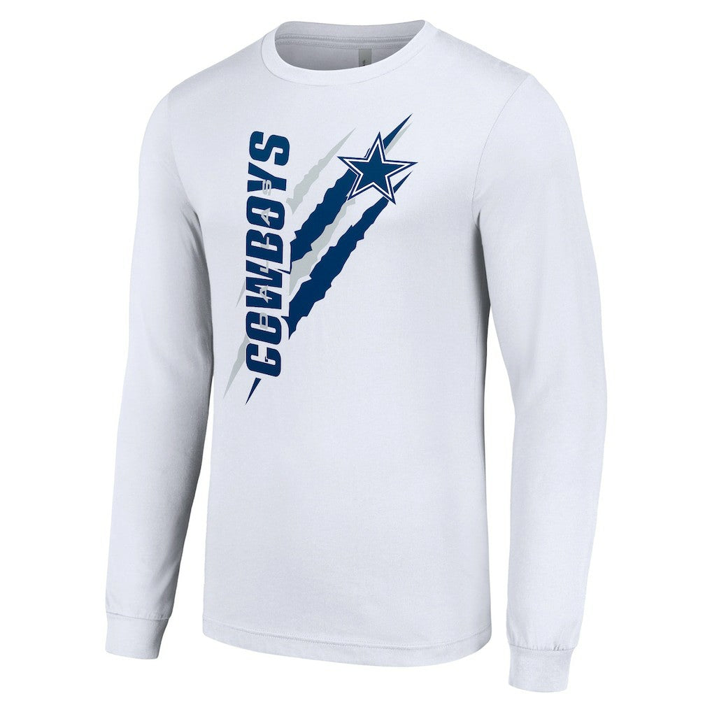 Dallas Cowboys Starter Color Scratch Long Sleeve T-Shirt | NFL New
